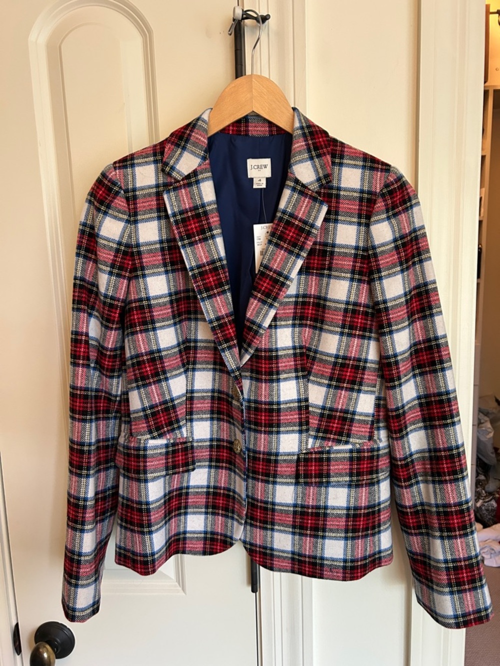 J. Crew Wool Plaid Blazer